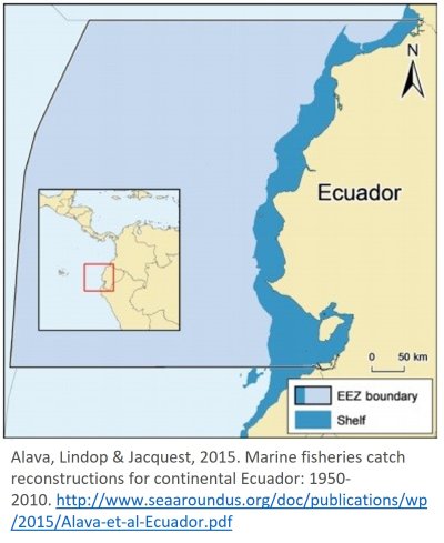 EEZ map - Ecuador